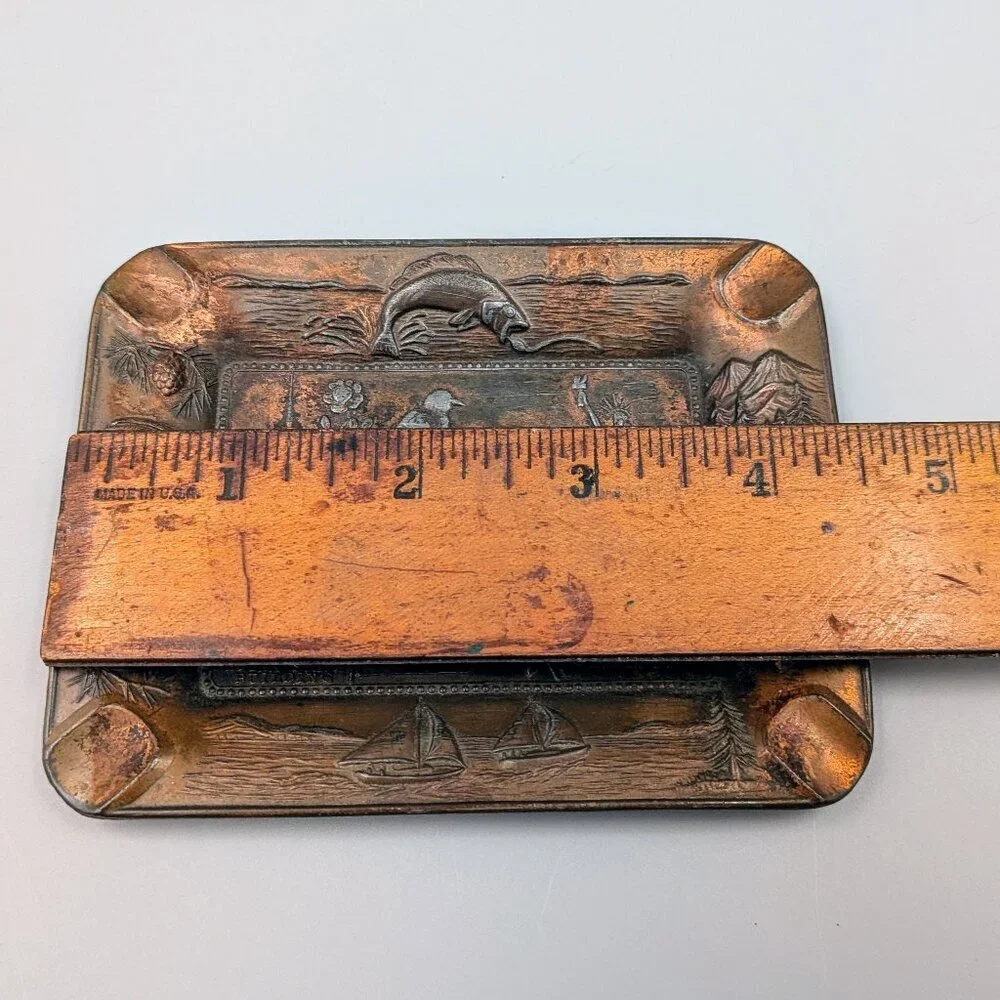 Midcentury Vintage Americana: New York Souvenir Cast Metal  Trinket Dish